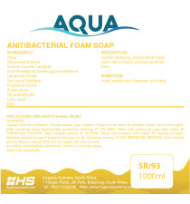 SSC-AQU-021 - AQUA FOAM SOAP ANTIBACTERIAL - 1000ml x 6